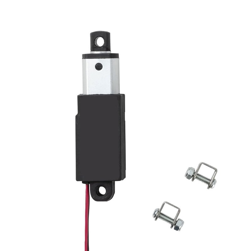 JQDML 0.4 Inch 0.4" Stroke Mini Linear Actuator 12V 42.2lbs/188N Electric Micro Linear Actuator Speed 0.2"/sec with Mounting Brackets,for Robotics,Home Automation,Item Weight 0.082lbs - Image 1